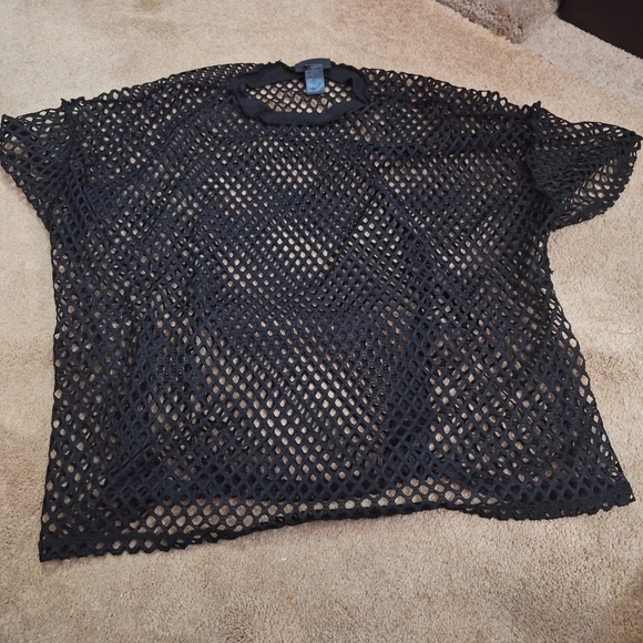 Tops - Black Mesh Top